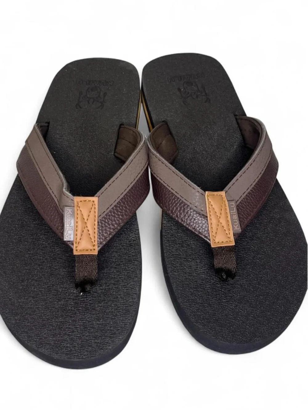 KuaiLu Mens's Flip Flops Thong Yoga Foam Outdoor Sandals Size 11 - NEW